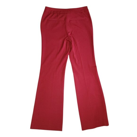Chicos Pants Size 00R Womens 2R Solid All Red Dress Business Career Trousers - Picture 7 of 7